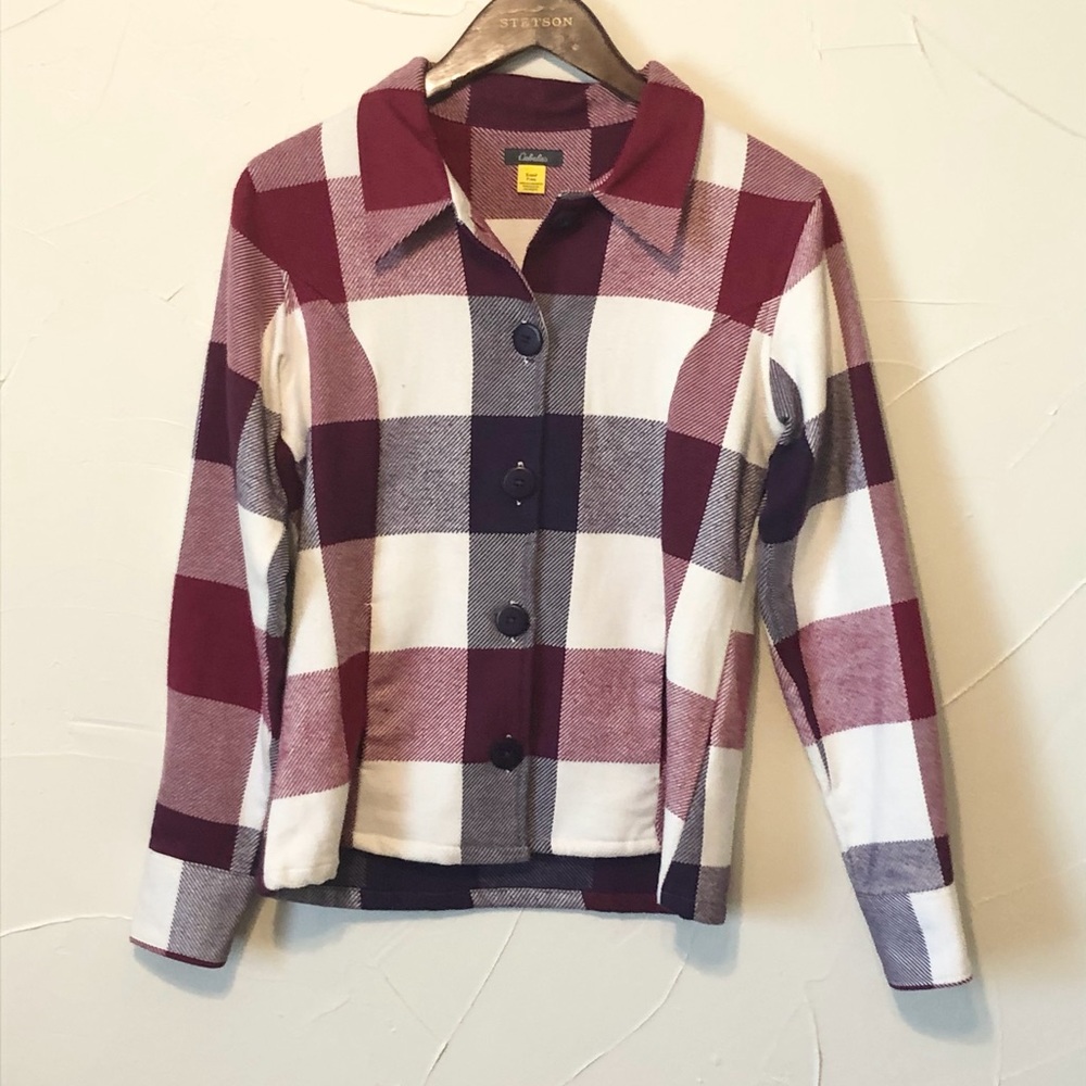 Cabela’s Plaid Shirt Jacket Women Size Small